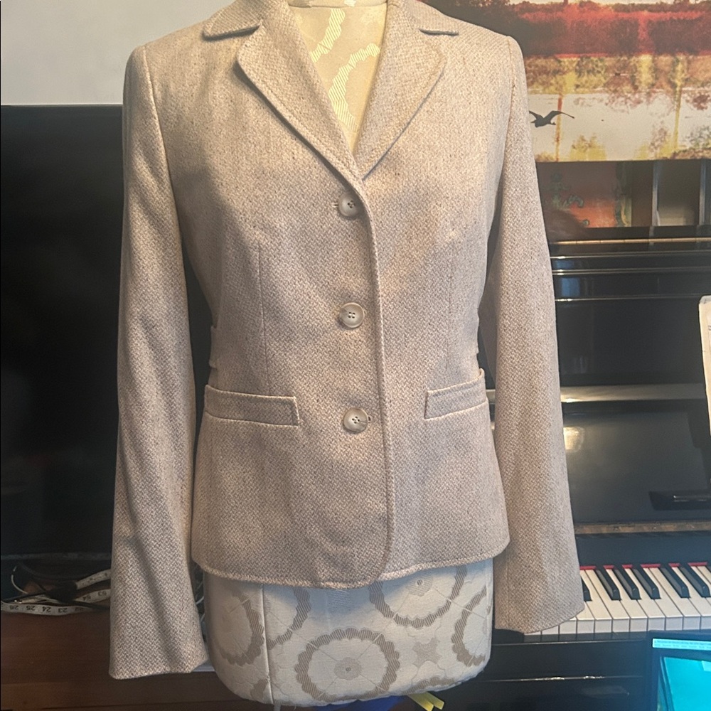 NWT LOFT Textured Blazer and Skirt Suit, Sz 0
